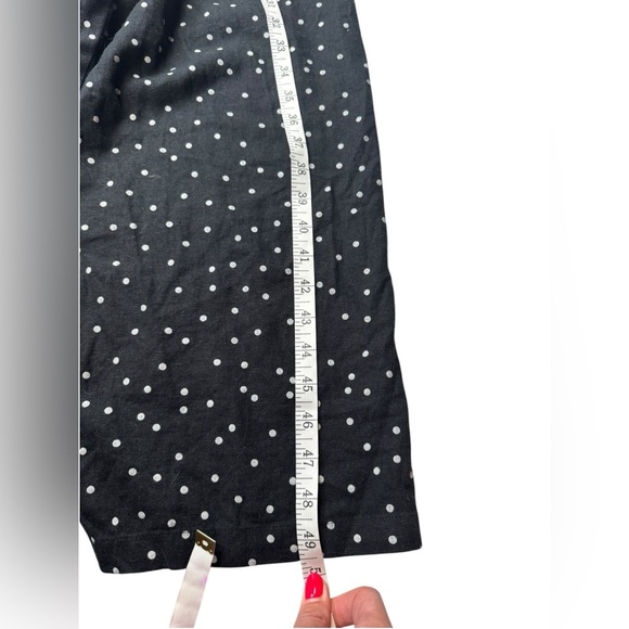 Roxy Black Polka Dot Wide Leg Jumpsuit - Size Small Spring Coastal Vacation C452 - Picture 8 of 9